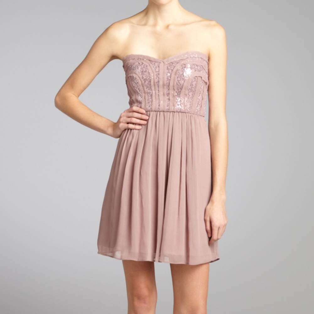Max & Cleo strapless sequin 'Monica' dress